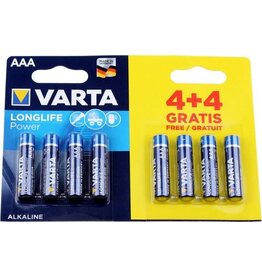 VARTA VARTA HIGH ENERGY 8-PACK AAA.