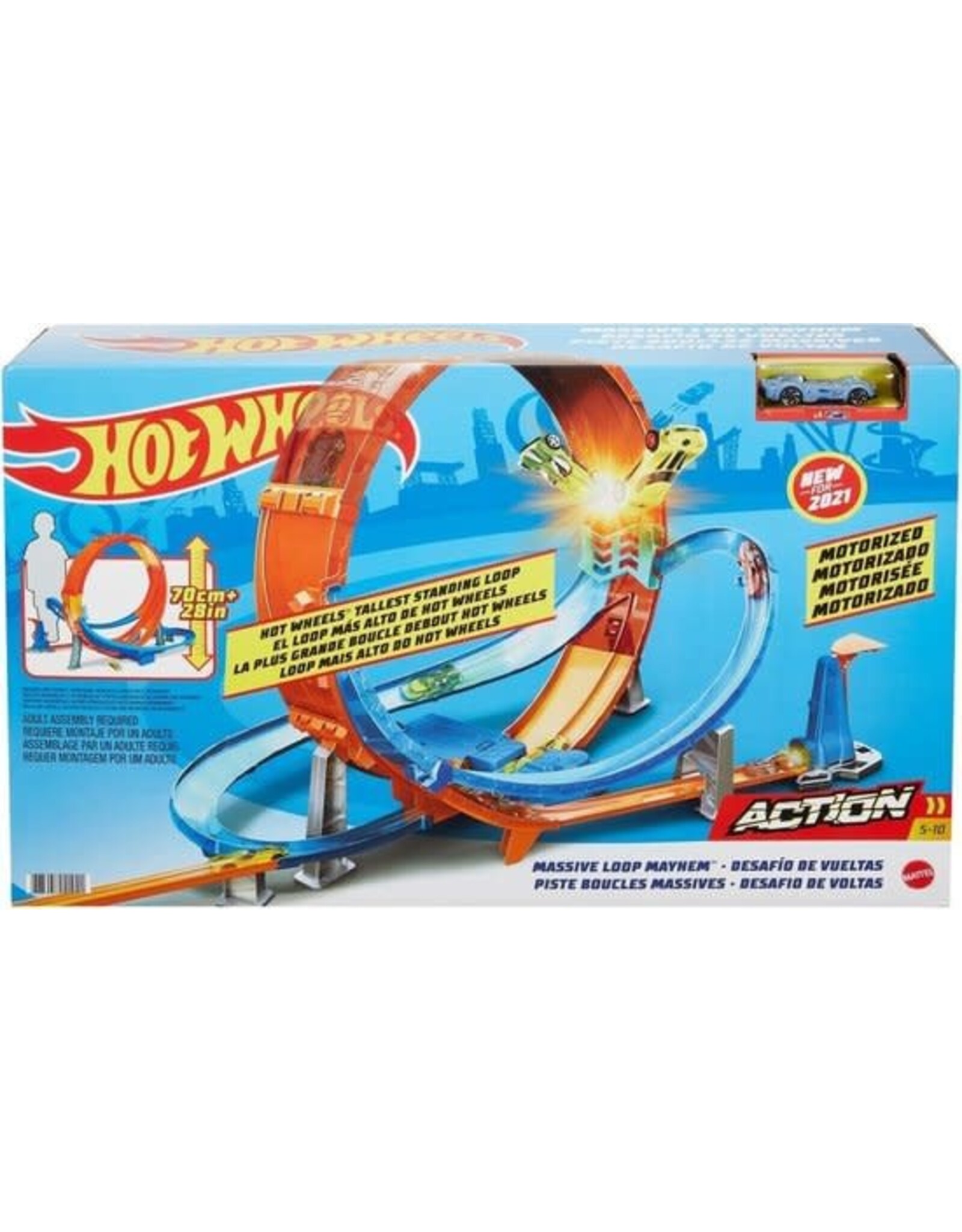 HOTWHEELS Hot Wheels Action Wervelende Looping - Racebaanset