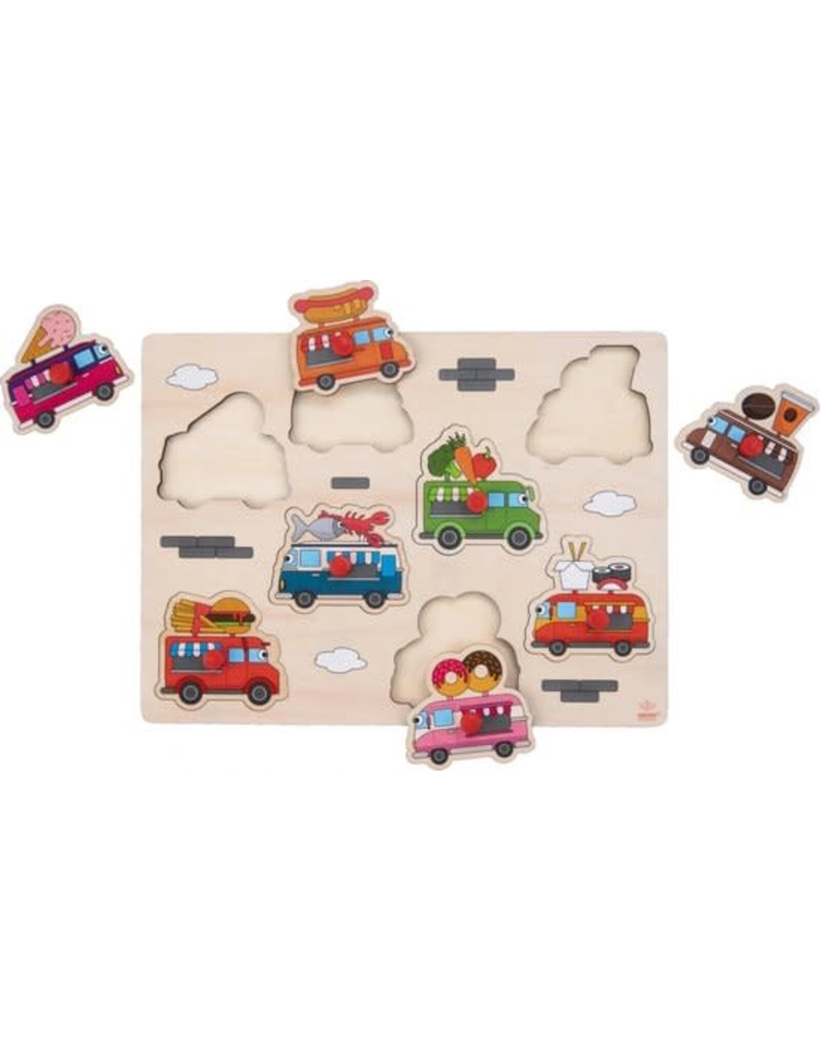 ENGELHART Engelhart Vormenpuzzel Foodtruck Junior 22,5 X 30 Cm Hout 9-delig