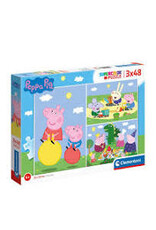 CLEMENTONI Clementoni Supercolor Puzzel Peppa Pig 3×48 Stukjes