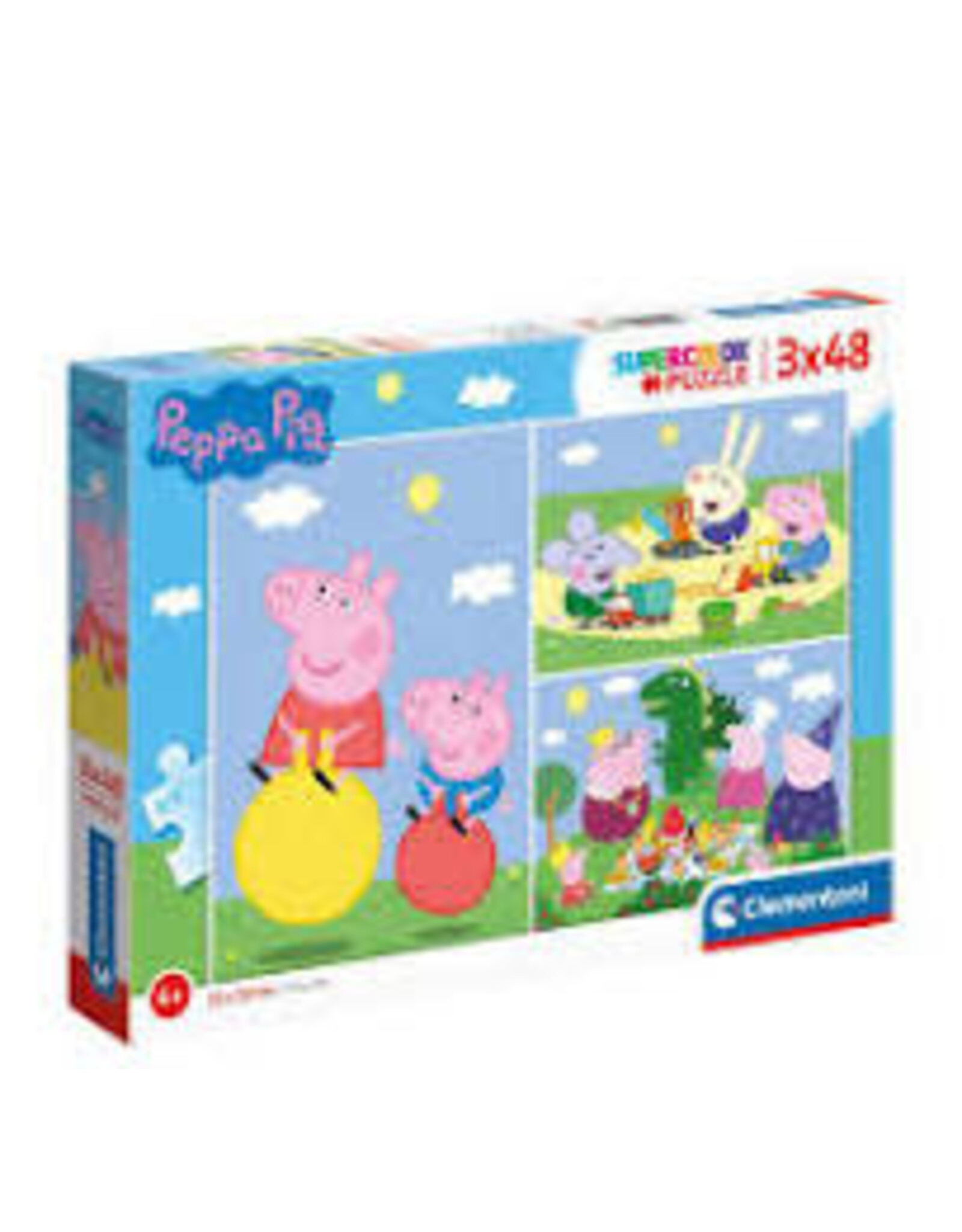 CLEMENTONI Clementoni Supercolor Puzzel Peppa Pig 3×48 Stukjes