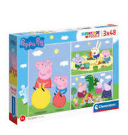 CLEMENTONI Clementoni Supercolor Puzzel Peppa Pig 3×48 Stukjes