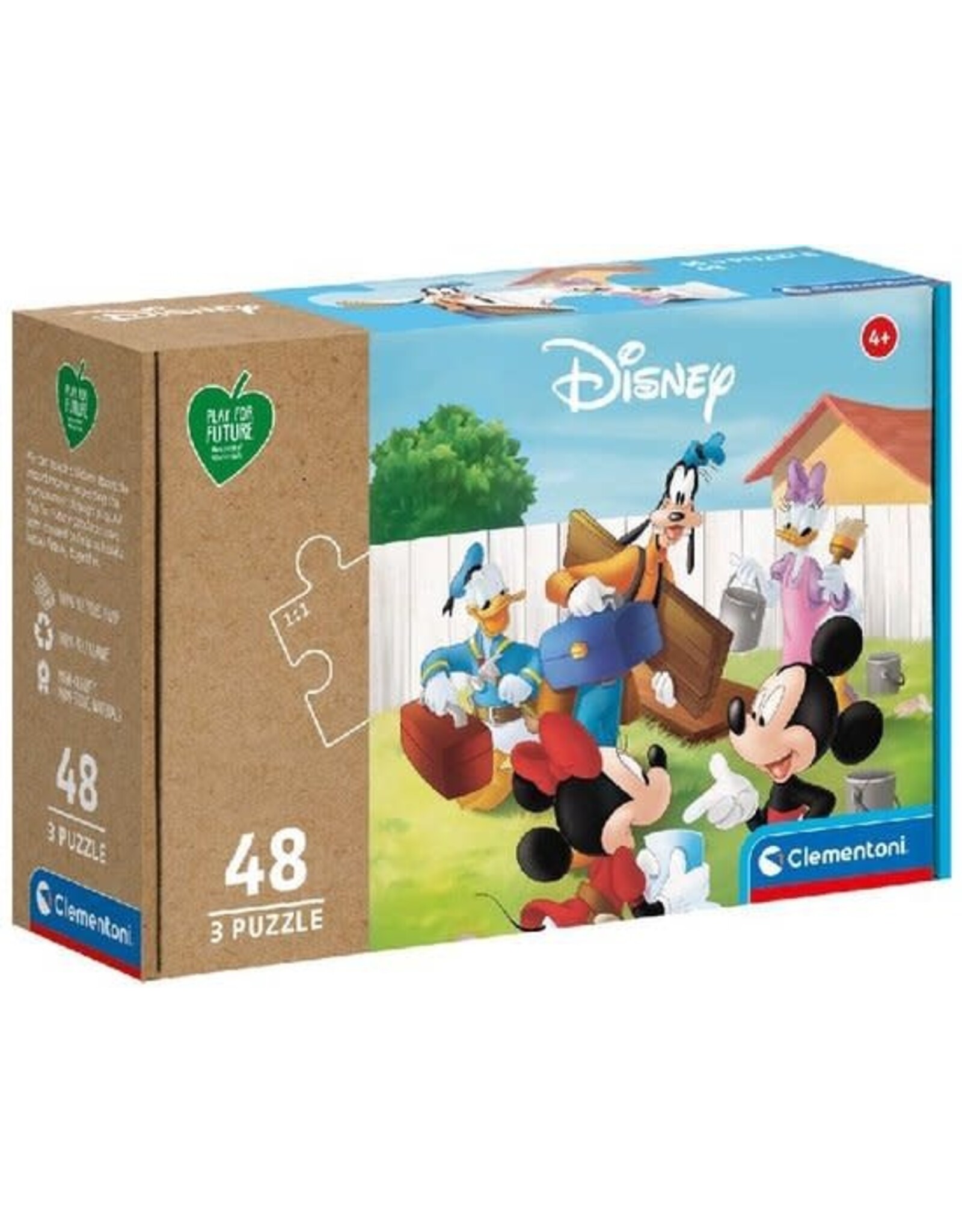 DISNEY Disney Legpuzzel Mickey Junior 3-in-1 Karton 144 Stukjes