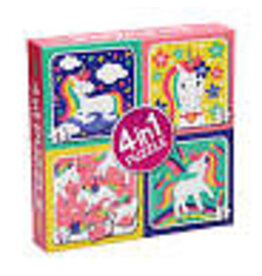 4-in-1 Puzzle - Unicorn