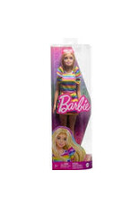 Barbie Barbie Blonde Doll with Braces and Rainbow Dress