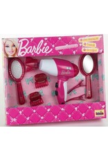Barbie Klein Toys Barbie kapsalon met haardroger – blaast lucht en maakt geluid – inclusief haar accessoires