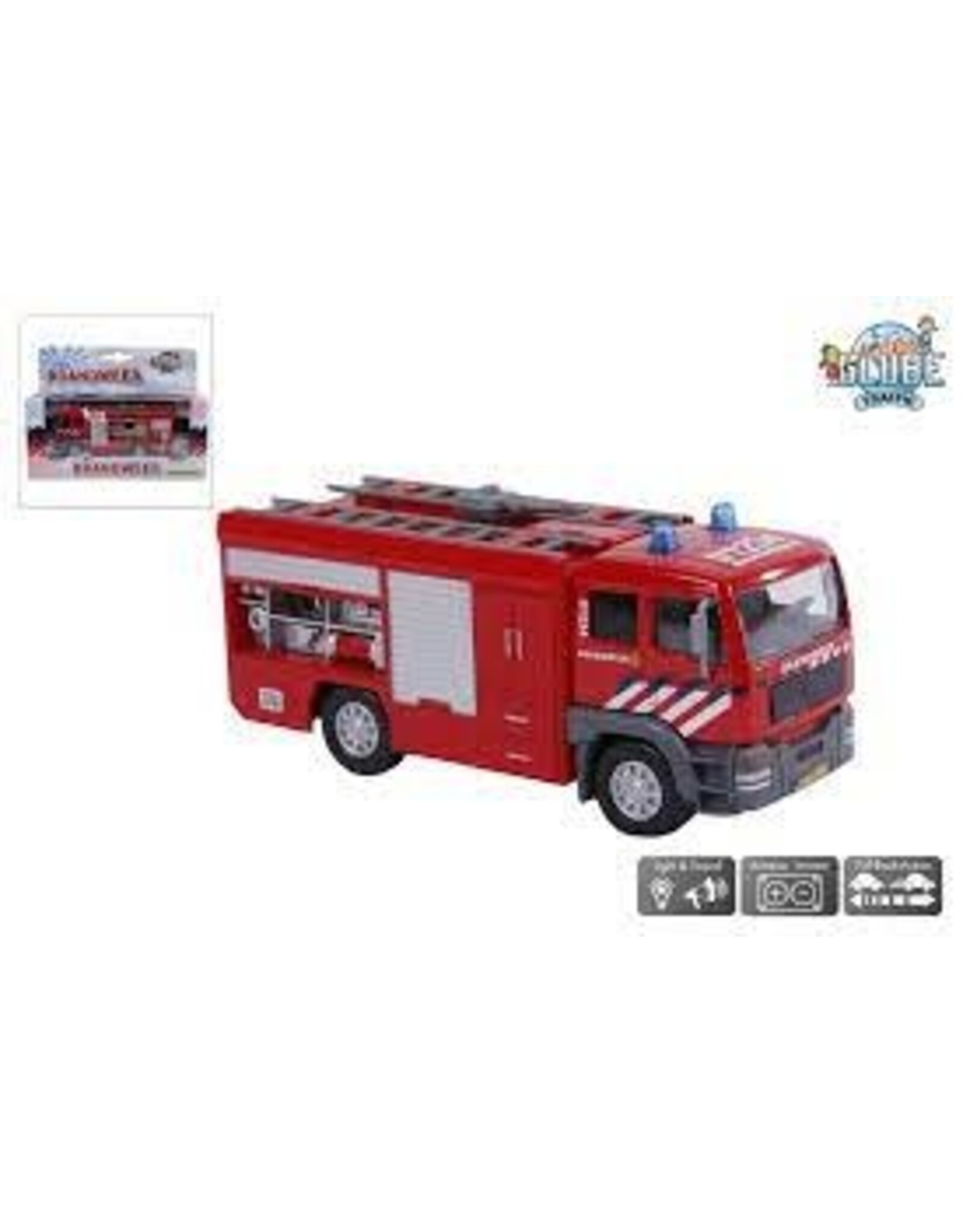 GLOBE Kids Globe Traffic brandweer met licht en geluid