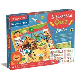 CLEMENTONI Clementoni Spelend Leren - Interactive Quiz Junior - Educatief Speelgoed - Kleuter Speelgoed - 4+ Jaar