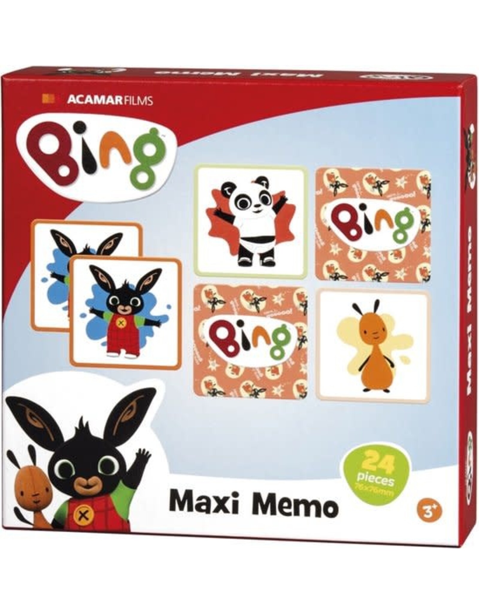 BAMBINO LOCO Bing maxi memo spelletje met extra grote kaarten - educatief speelgoed - geheugenspel - Bambolino Toys