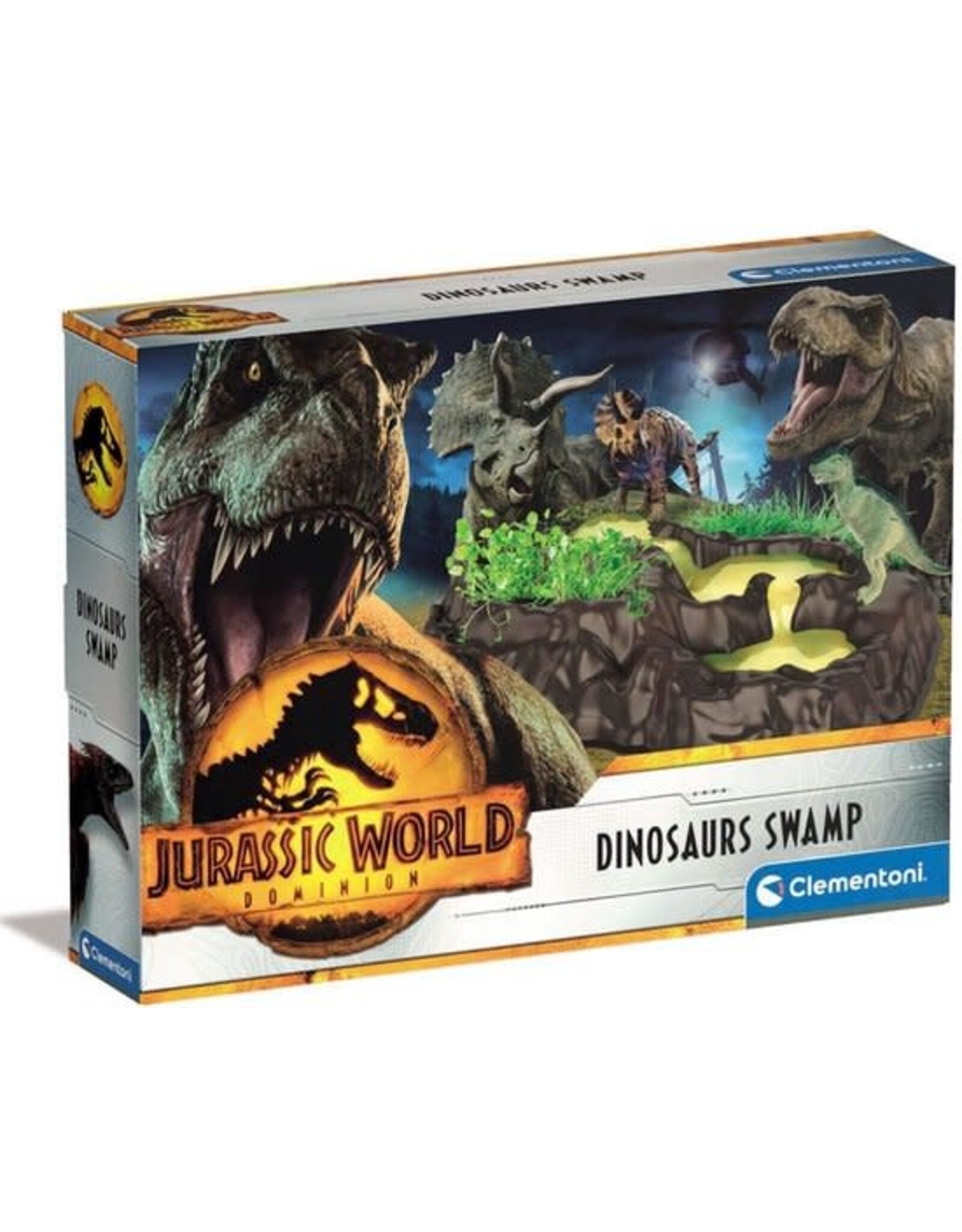 CLEMENTONI Clementoni Wetenschap & Spel - Jurassic World - Dinosaurussen Moeras - Dinosaurus Speelgoed - Educatief Speelgoed - Vanaf 7 jaar