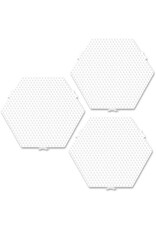 Ses SES Beedz - Strijkkralen legbord - grondplaat - hexagon - zeshoek - koppelbaar - 3 stuks
