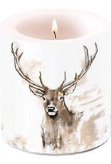 Ambiente kaars - stompkaars - Ambiente - paraffine - serie Antlers - hert