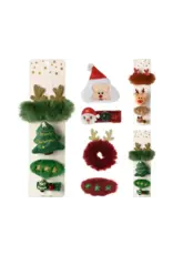 Kerst haarclip assorti set 4 stuks