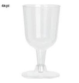Excellent Houseware re-useable Wijnglas van kunststof 160ml 4 stuks