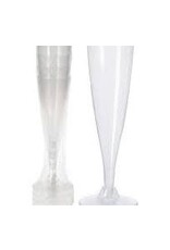 MERKLOOS Excellent Houseware re- useable Champagneglas kunststof 130ml set van 4 stuks Vaatwasserbestendig
