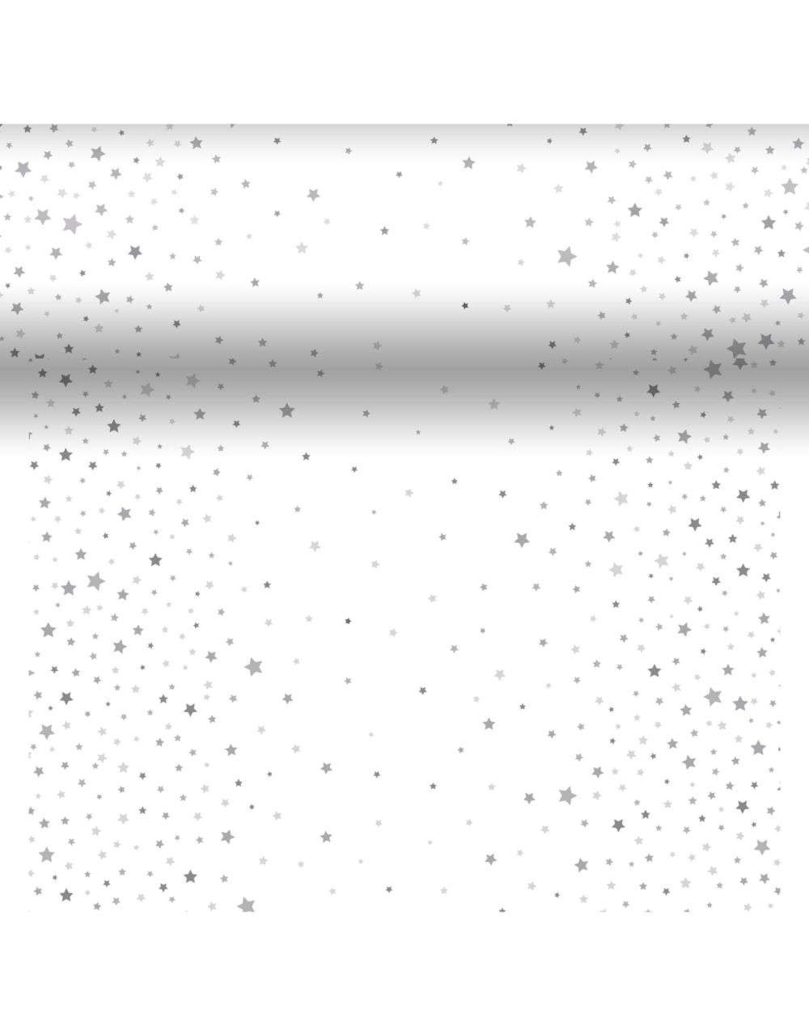 Duni Duni 3-in-1 Xmas Star Silver Stardust 40x480cm