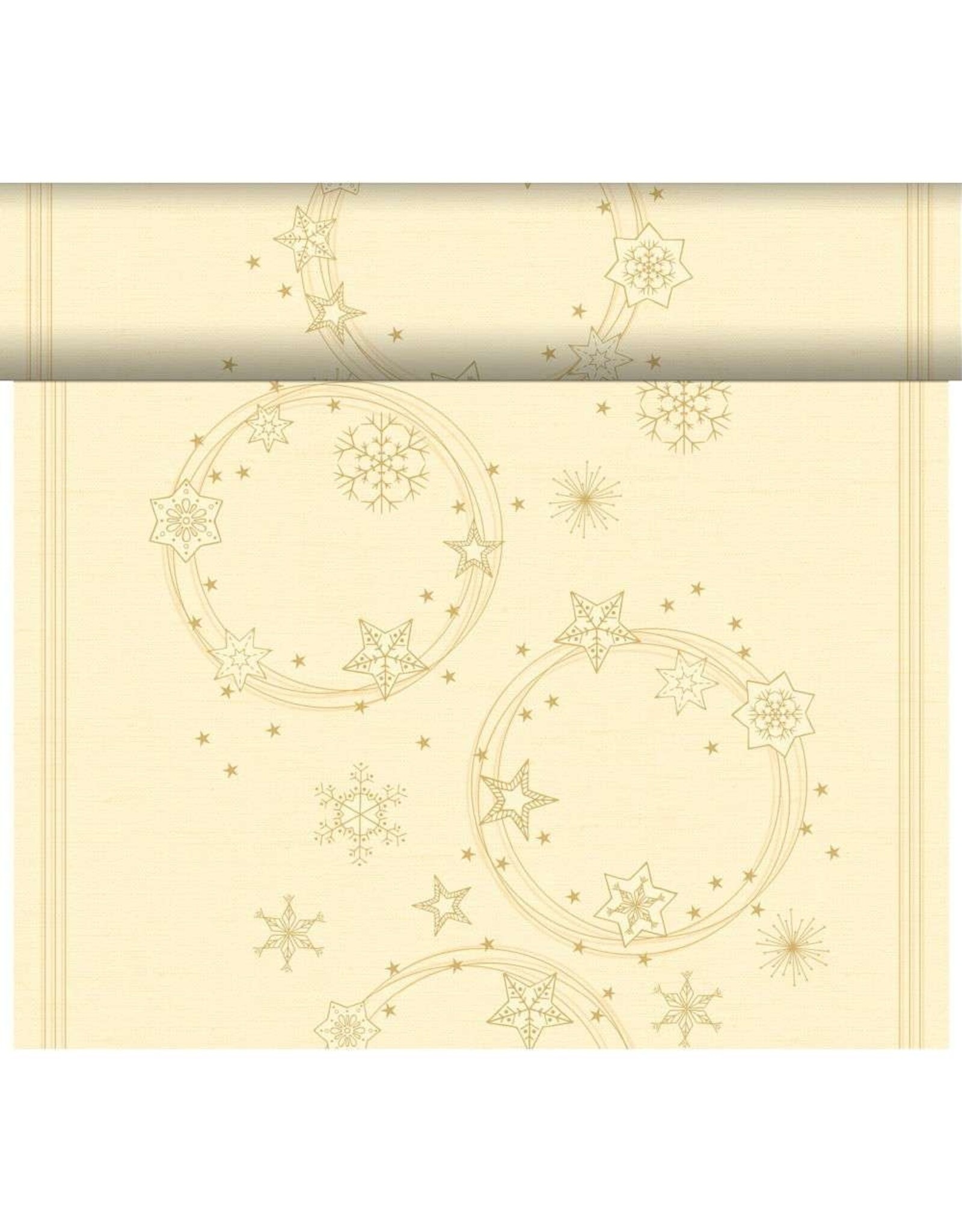 Duni Duni 3-in-1 Xmas Star Shine Cream 40x480cm