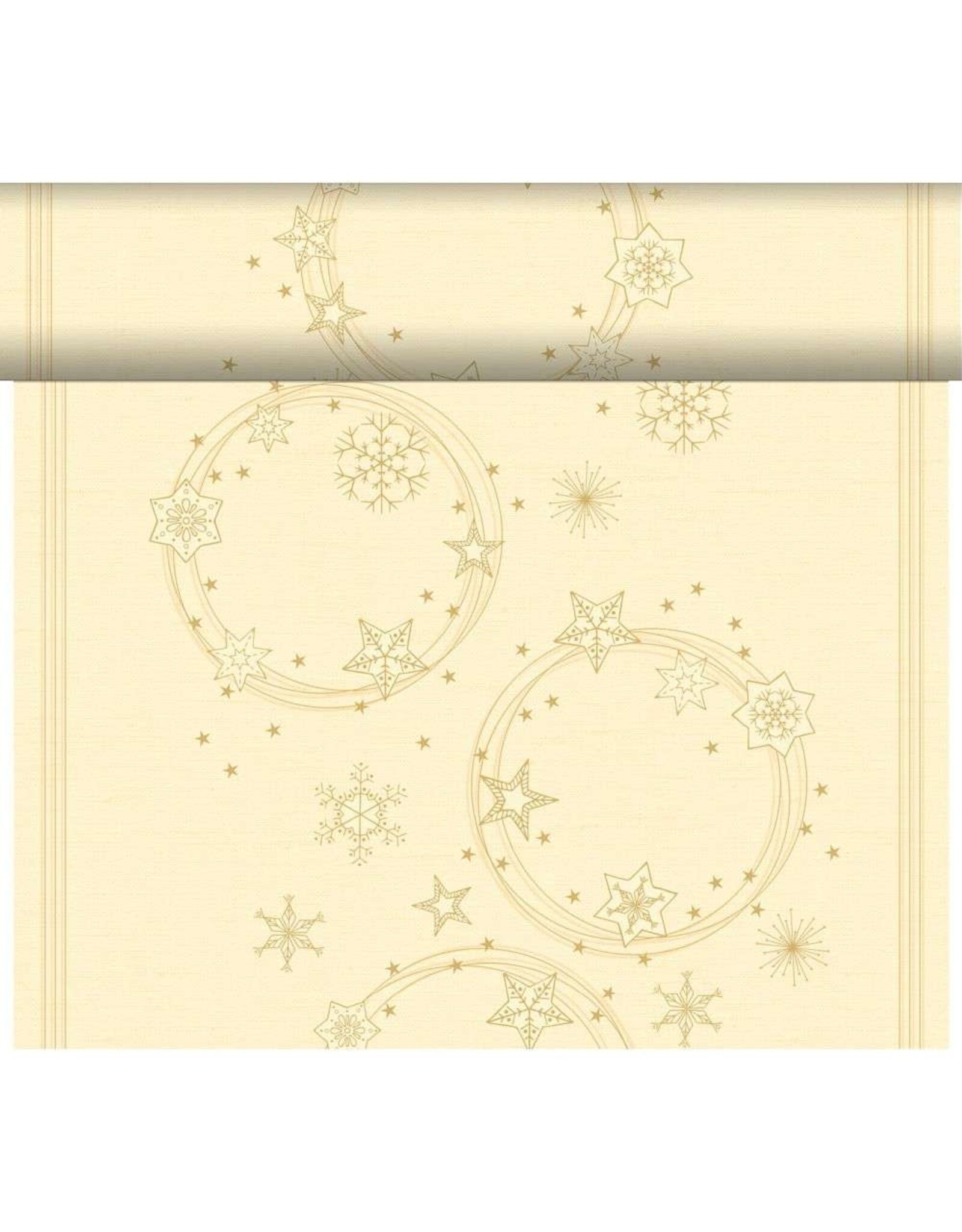 Duni Duni 3-in-1 Xmas Star Shine Cream 40x480cm