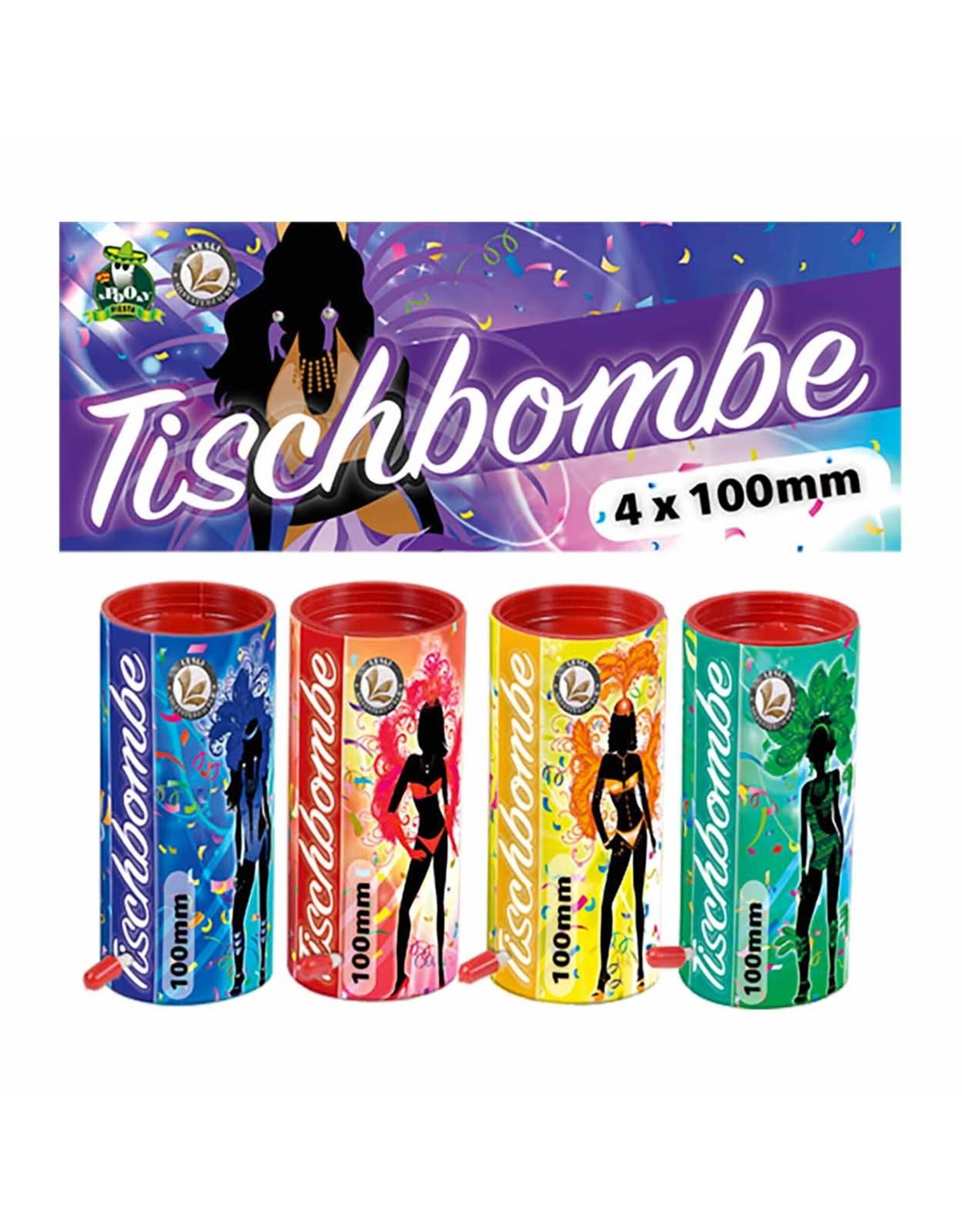 Lesli Tablebomb 10cm 4-Pack