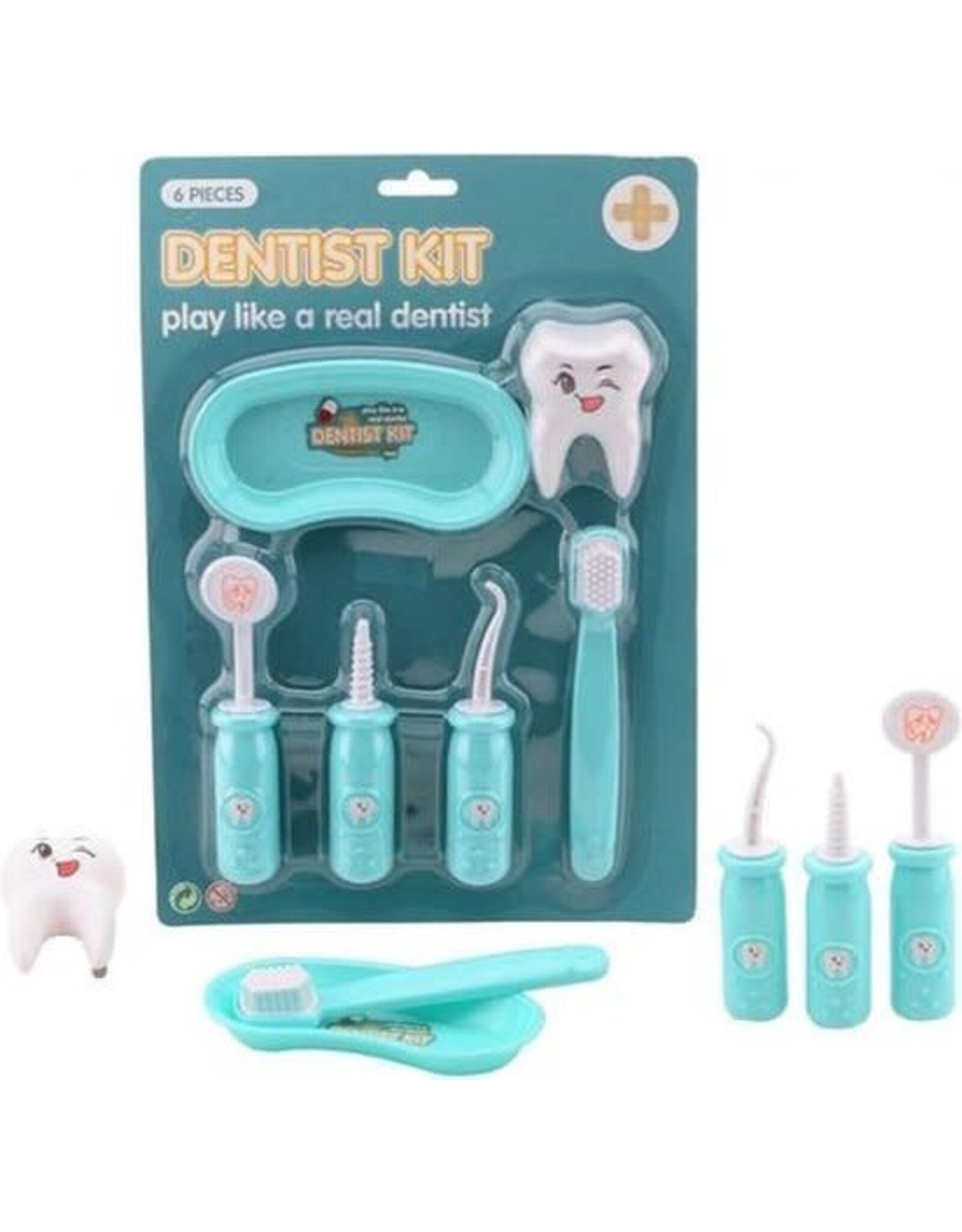 Johntoy Tandarts Speelset Turquoise 6-delig