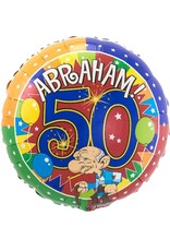 FOLAT Folieballon Abraham 50 Meerkleurig 45 cm