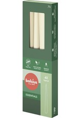 BOLSIUS Bolsius Essentials Gotische kaarsen 245/24 Soft Pearl 4 stuks in verpakking