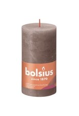 BOLSIUS Bolsius taupe rustiek stompkaars 130/68