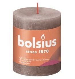 BOLSIUS BOLSIUS RUSTIEK KAARS 80X68 TAUPE