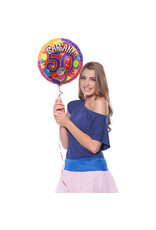 FOLAT Folat Sarah 50 jaar Knalfeest folieballon - 45 cm