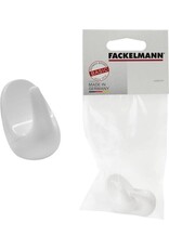 FACKELMANN Fackelmann Basic Theedoek Haken 4 cm Wit 2 Stuks