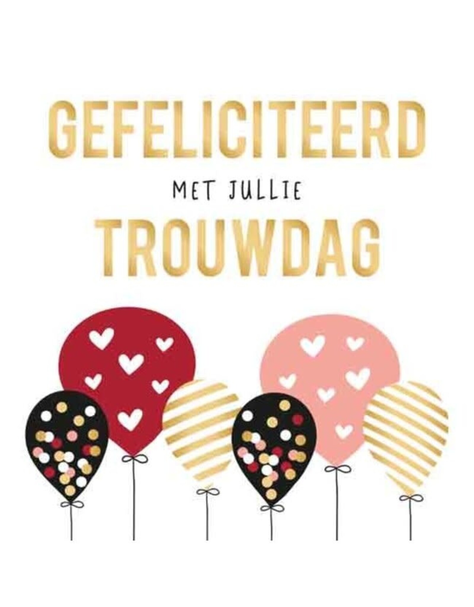 ARTIGE ARTIGE WENSKAART XXL | GEFELICITEERD MET JULLIE TROUWDAG