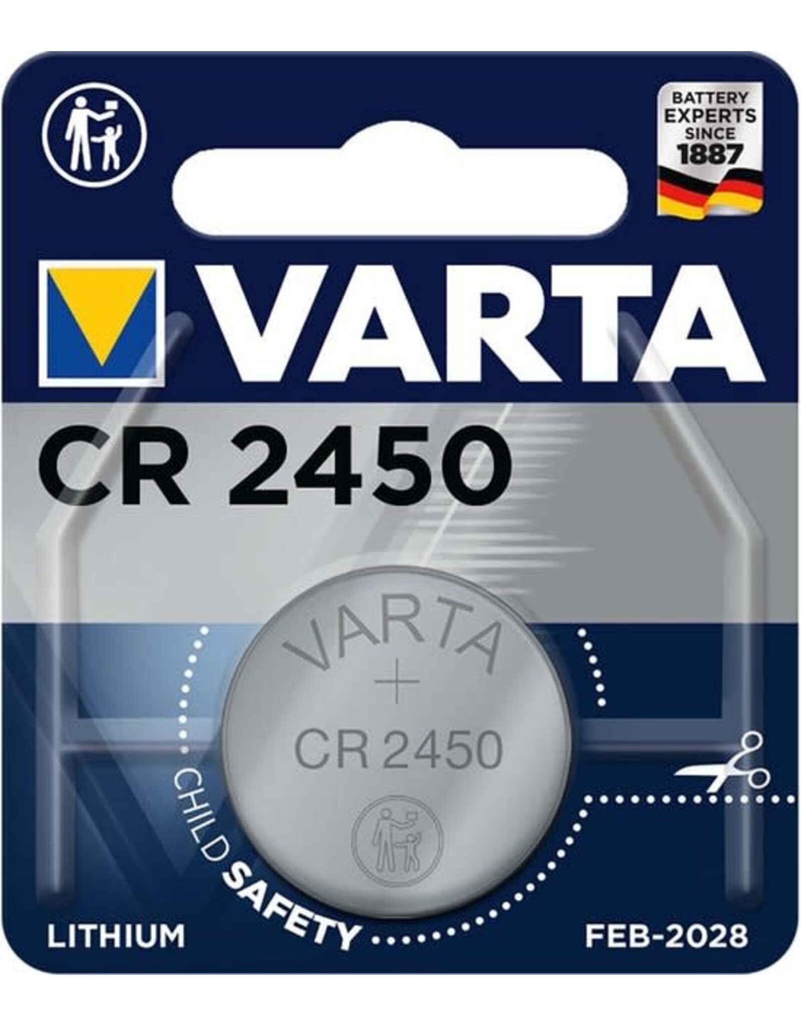 VARTA Varta Knoopcel Batterij CR2450 Lithium