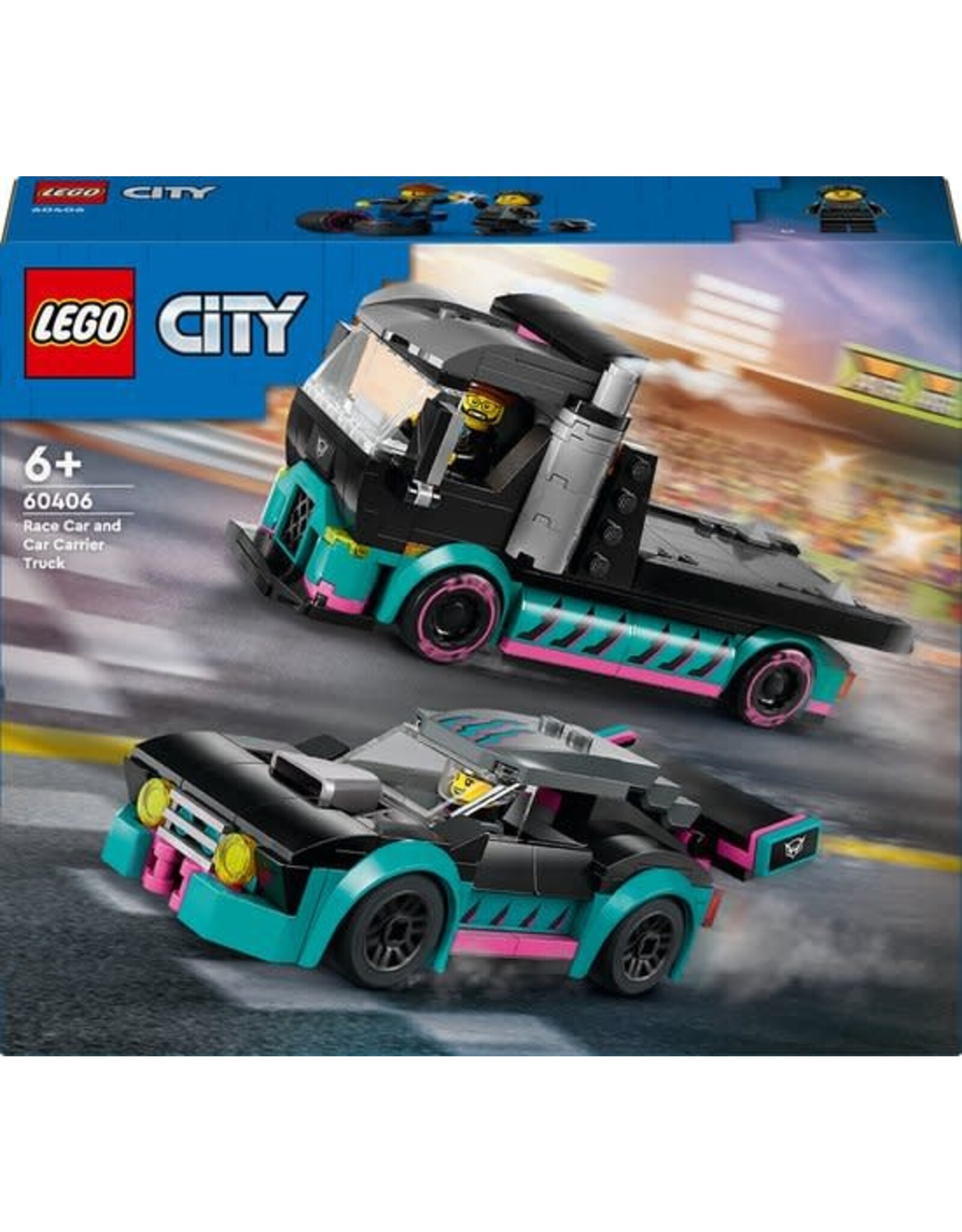 LEGO LEGO City Raceauto en transporttruck - 60406