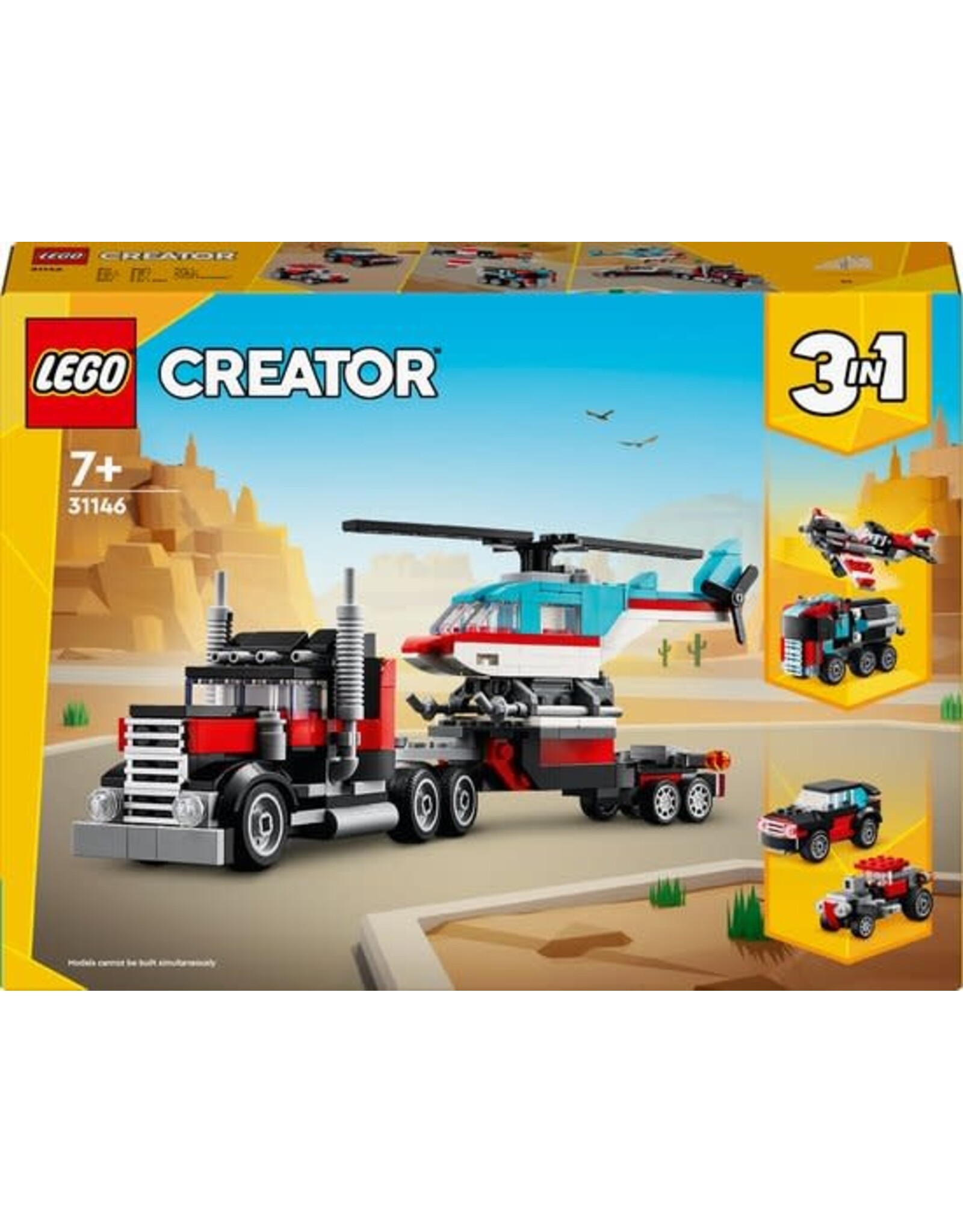 LEGO LEGO Creator 3in1 Truck met helikopter - 31146