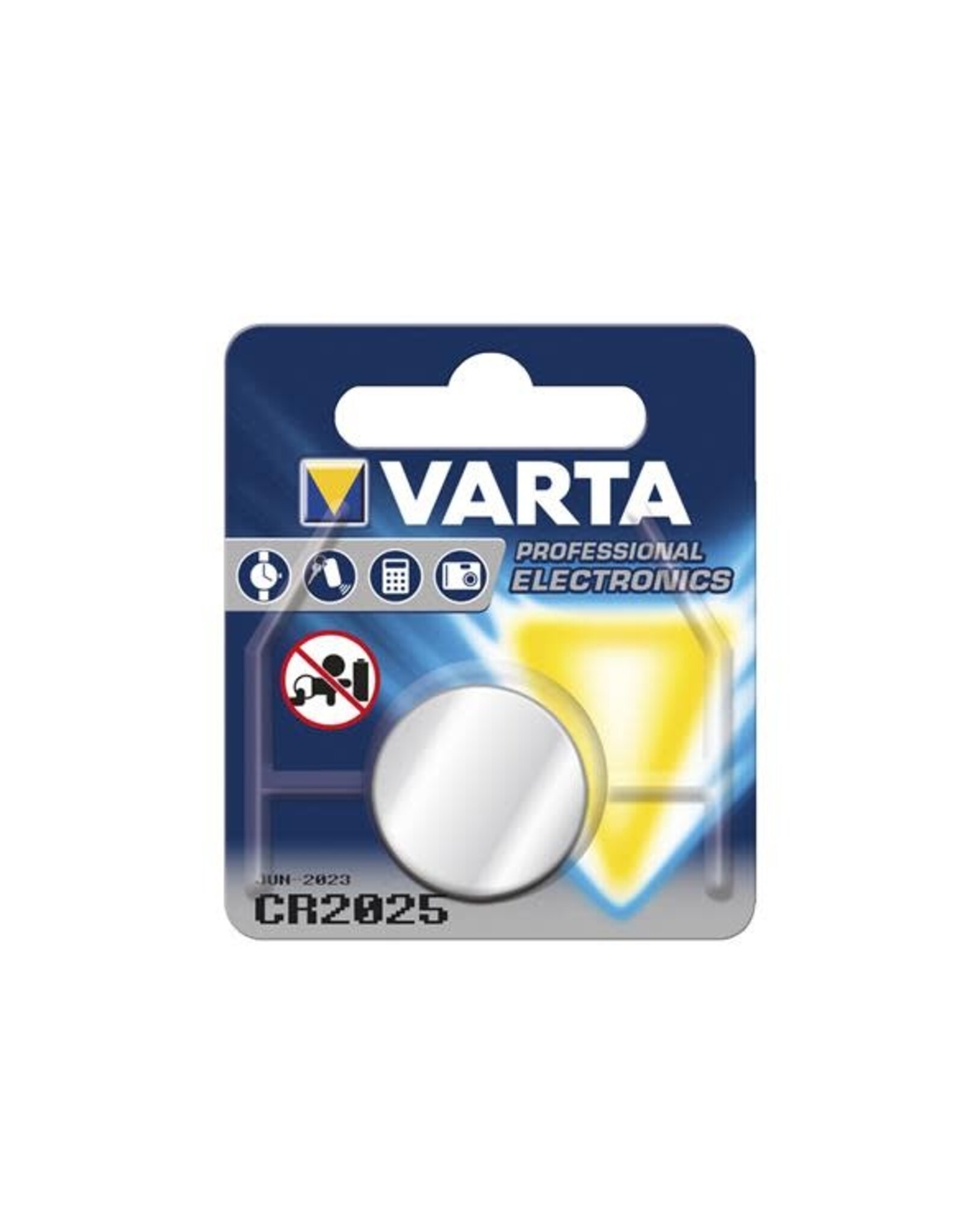 VARTA Varta Knoopcel Batterij - Cr 2025 - Lithium Professioneel - 3 Volt