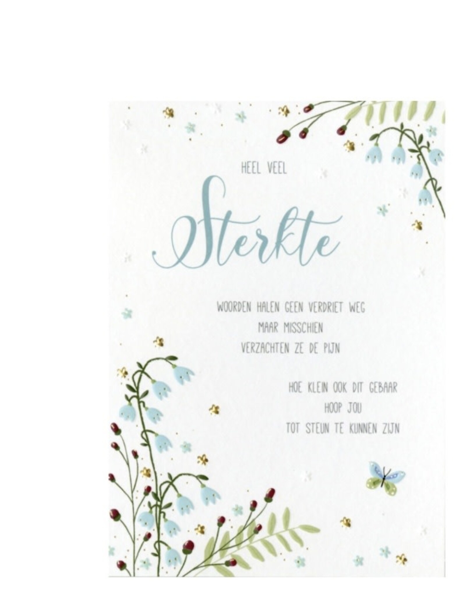 PaPerClip PaPerClip Wenskaart – Heel veel sterkte