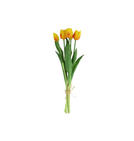 COUNTRYFIELD Countryfield Kunstbloem Tulipa boeket geel/oranje 41cm