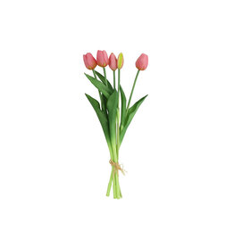 COUNTRYFIELD Countryfield Kunstbloem Tulipa boeket roze 41cm