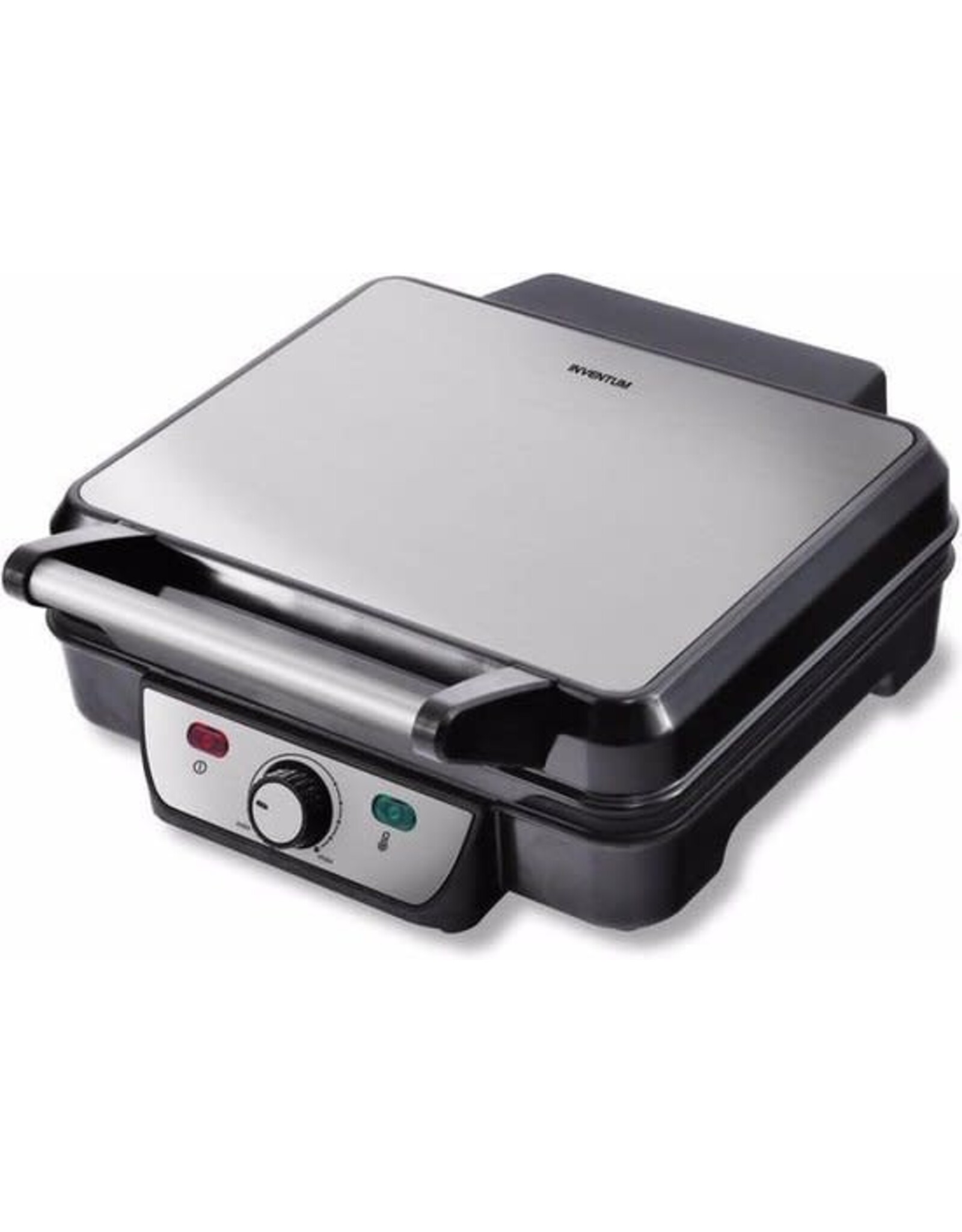 INVENTUM Inventum CG618 - Contactgrill - Tafelgrill - Grilloppervlak 28 x 23 cm - Anti aanbaklaag - 1800 watt - RVS/Zwart