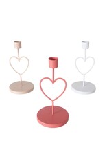 Boltze Home Boltze Home Kandelaar 'Loving' 8,5x8,5x16cm metaal 3 assorti