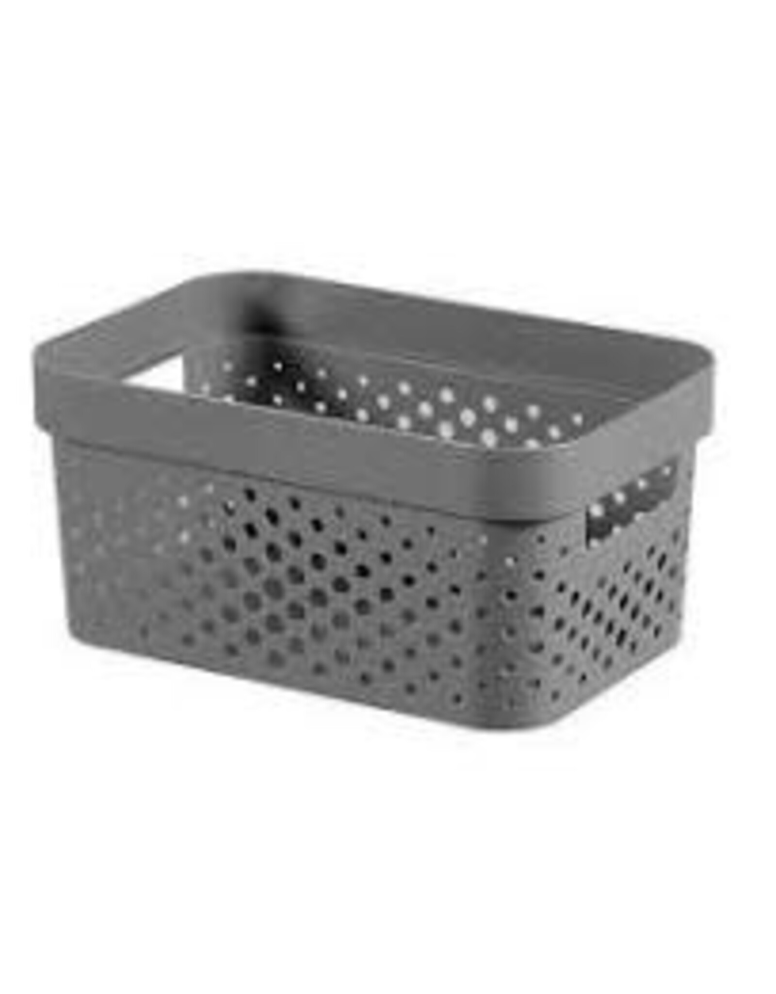 CURVER Curver Infinity Recycled Dots Opbergbox 4,5L - Antraciet