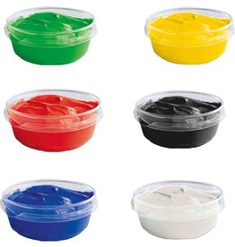 Ses SES - Plakkaatverf (6x45ml) - extra dekkende plakkaatverf - hersluitbare potjes - makkelijk uitwasbaar