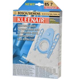 KLEENAIR Kleenair Stofzuigerzakken Bosch en Siemens Bs-7 4 stuks