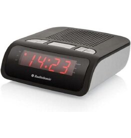 smartwares Wekkerradio met dubbel alarm - Zwart