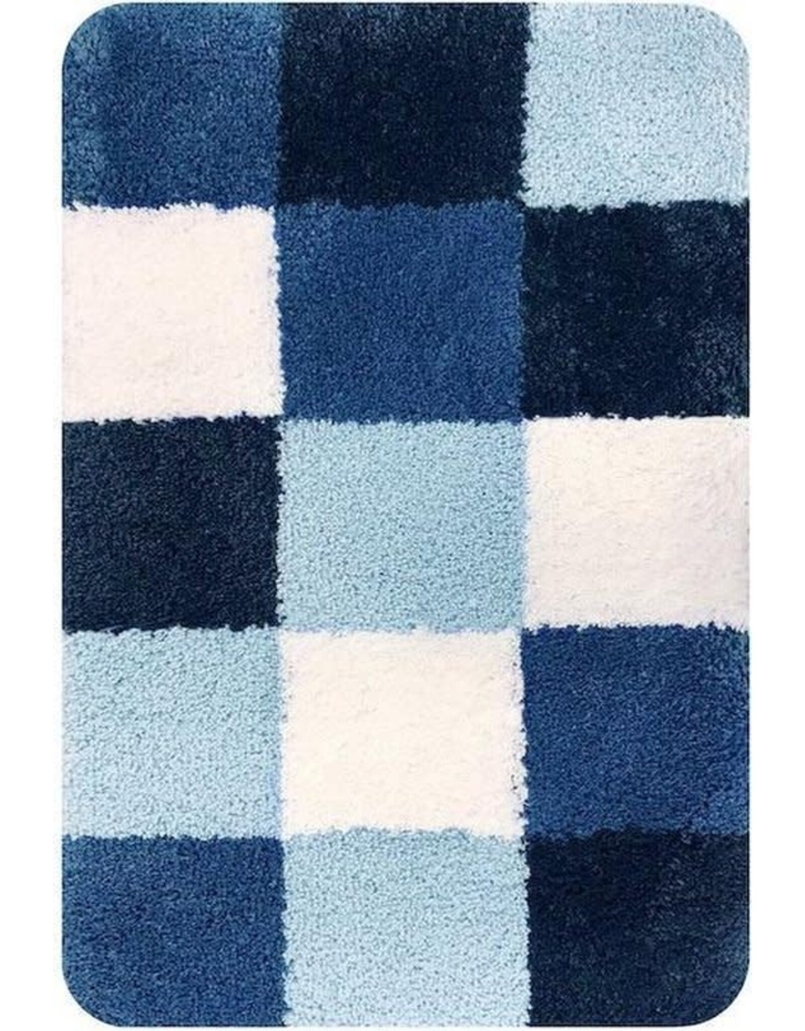 DUTCH HOUSE Badmat Brest blauw 60x90cm