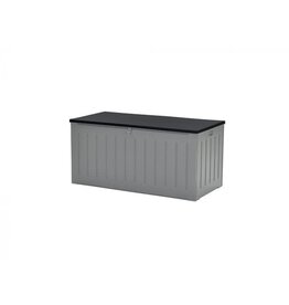 GARDEN IMPRESSION Primo kussenbox - kunststof - 830L - 160x78 cm - donkergrijs - zwart