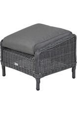 GARDEN IMPRESSION Garden Impressions - Osborne hocker - 45x45 - organic grey/antraciet