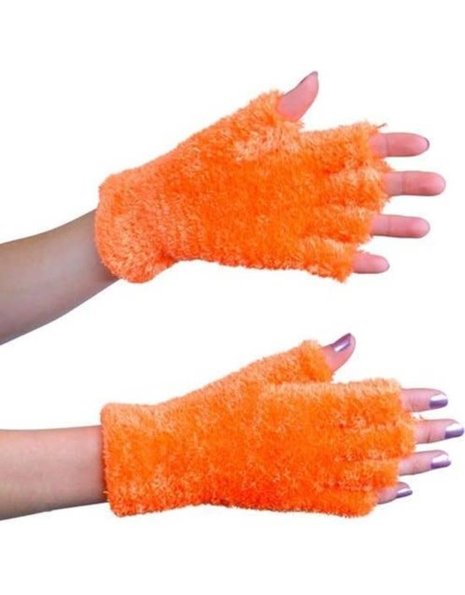Handschoenen softy fluor oranje
