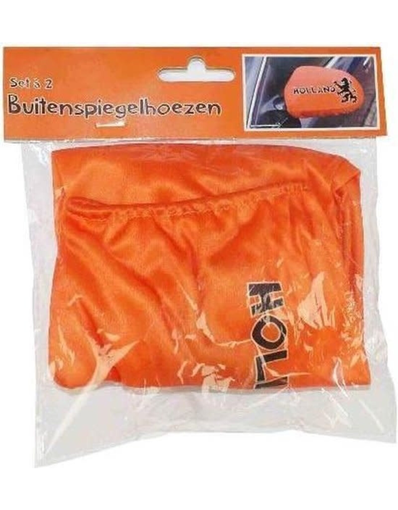 Set a 2 buitenspiegelhoezen oranje