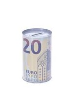 Spaarblik Euro Ø8x12,7cm (1 stuk) assorti